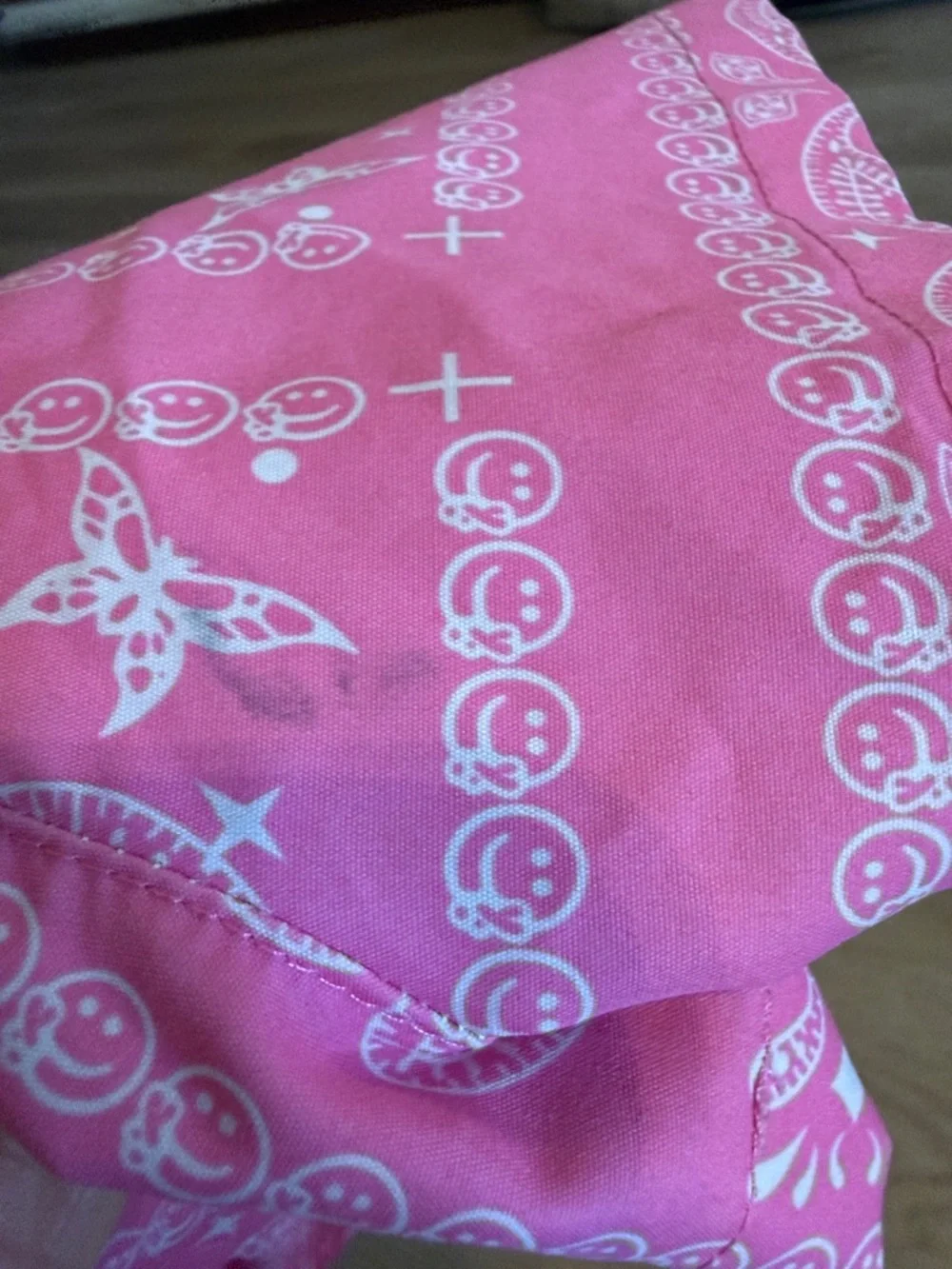 Pink Paisley Elastic-Waist Shorts with Drawstring - Picture 4 of 5